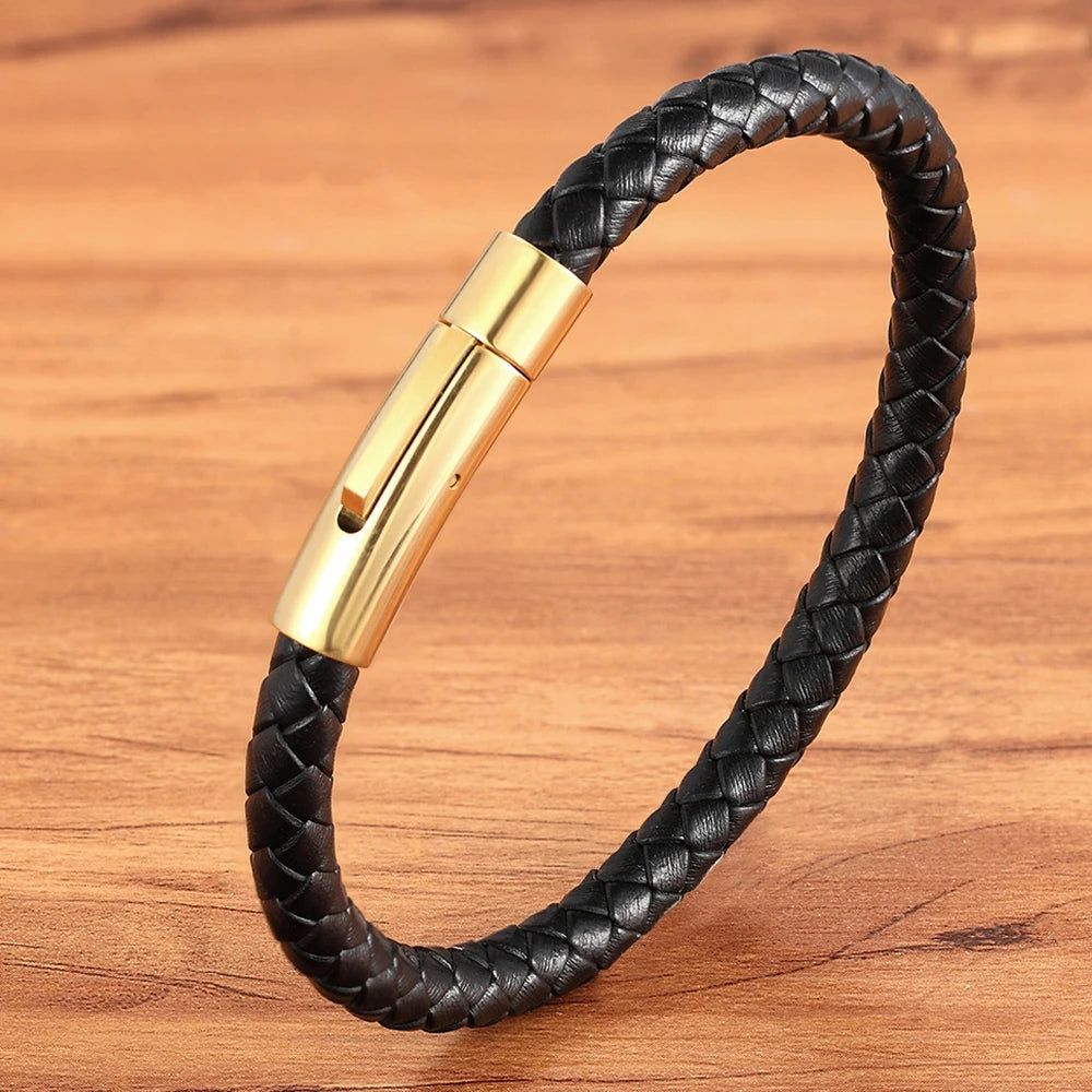 Pulseira Trançada em Aço Inoxidável