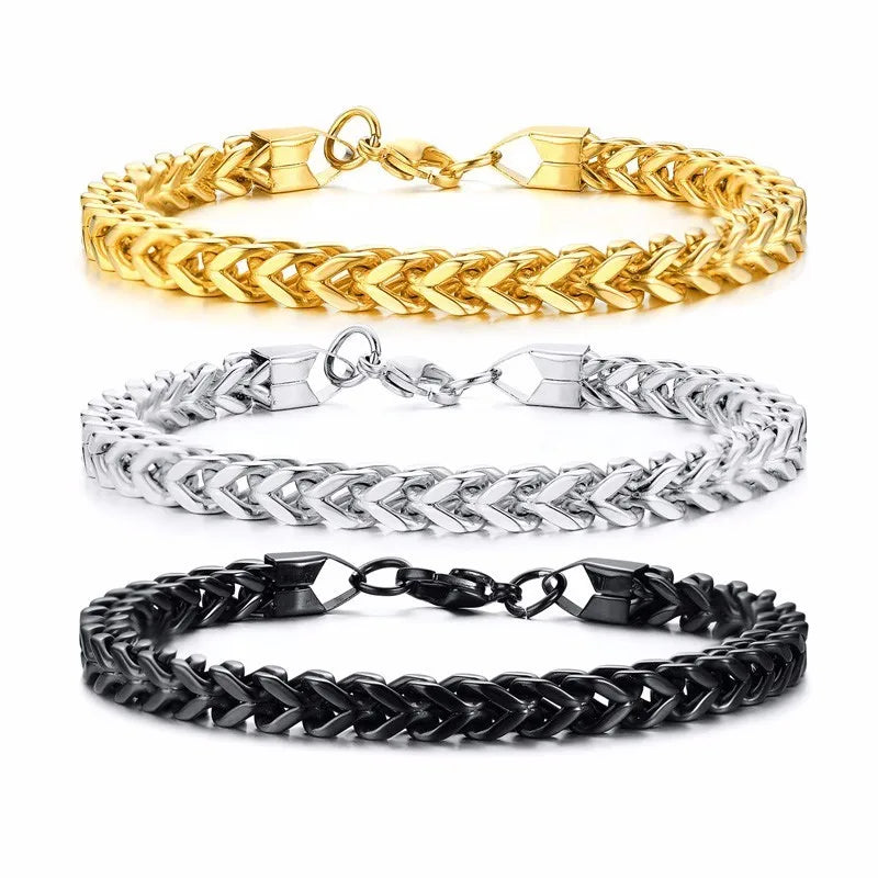 Pulseira Masculina em Aço Inoxidável