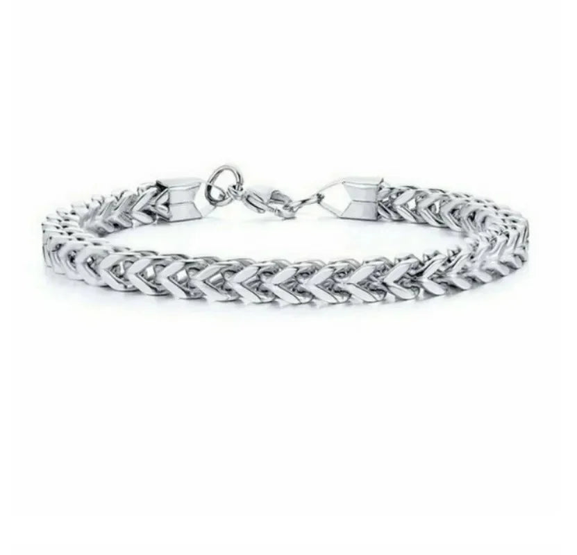 Pulseira Masculina em Aço Inoxidável