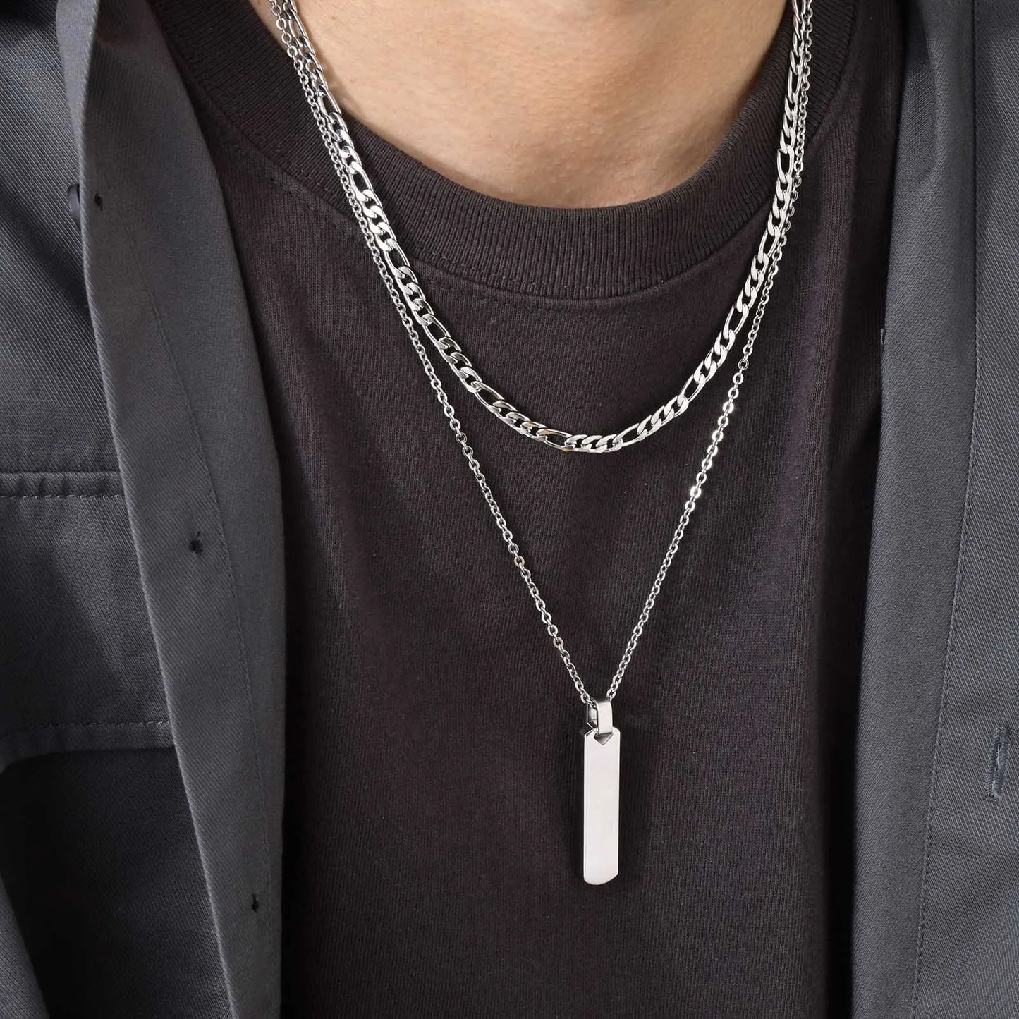 Conjunto De Colares – Estilo em Camadas Vertical