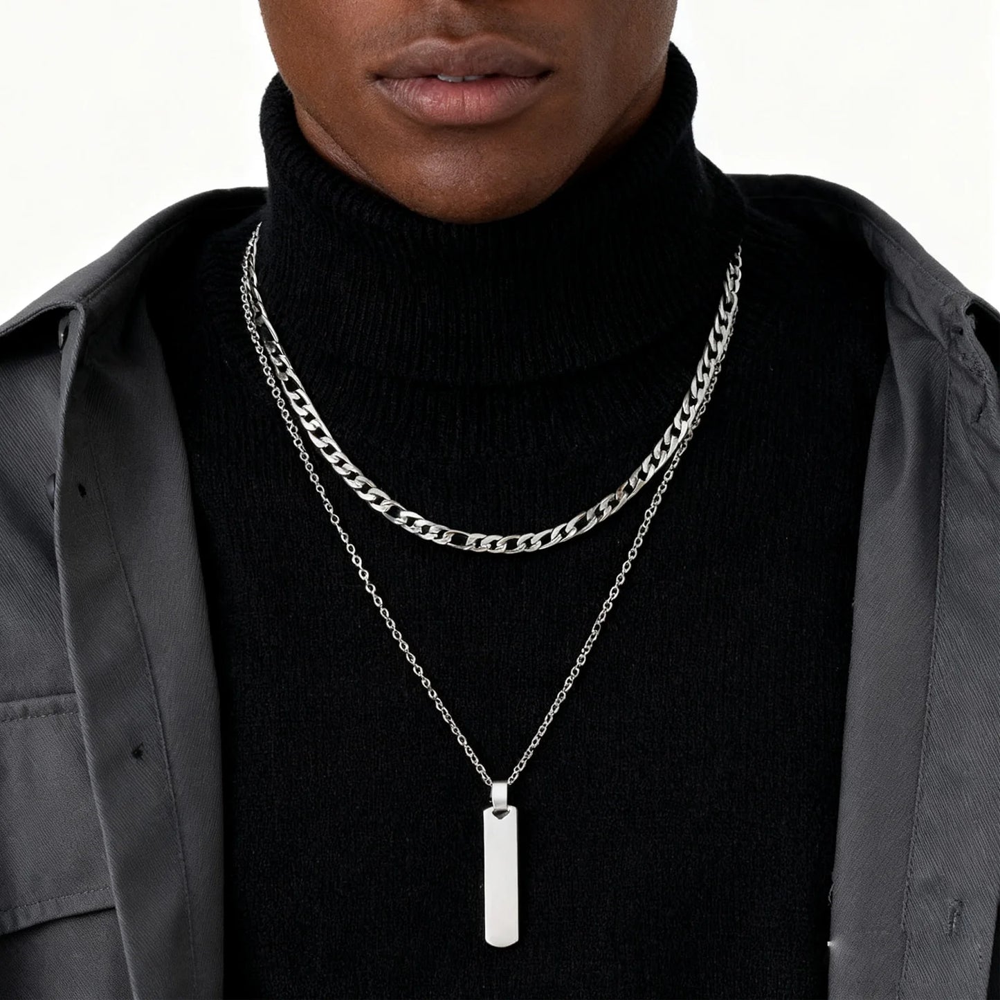 Conjunto De Colares – Estilo em Camadas Vertical