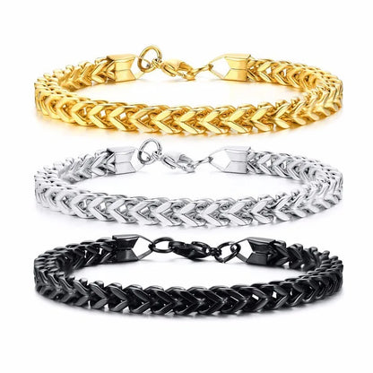 Pulseira Masculina em Aço Inoxidável