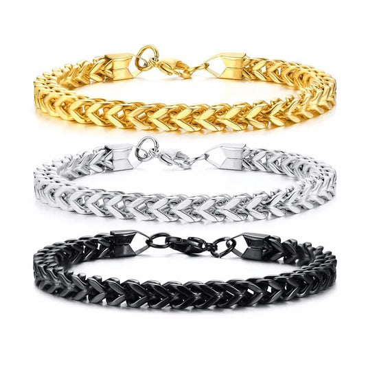 Pulseira Masculina em Aço Inoxidável