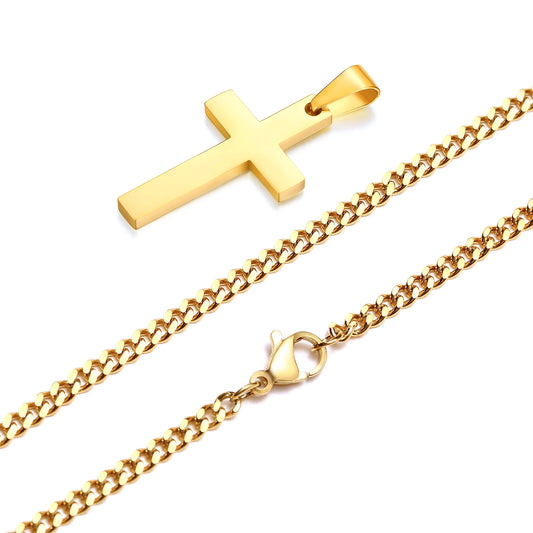 Colar com Pendente em Cruz